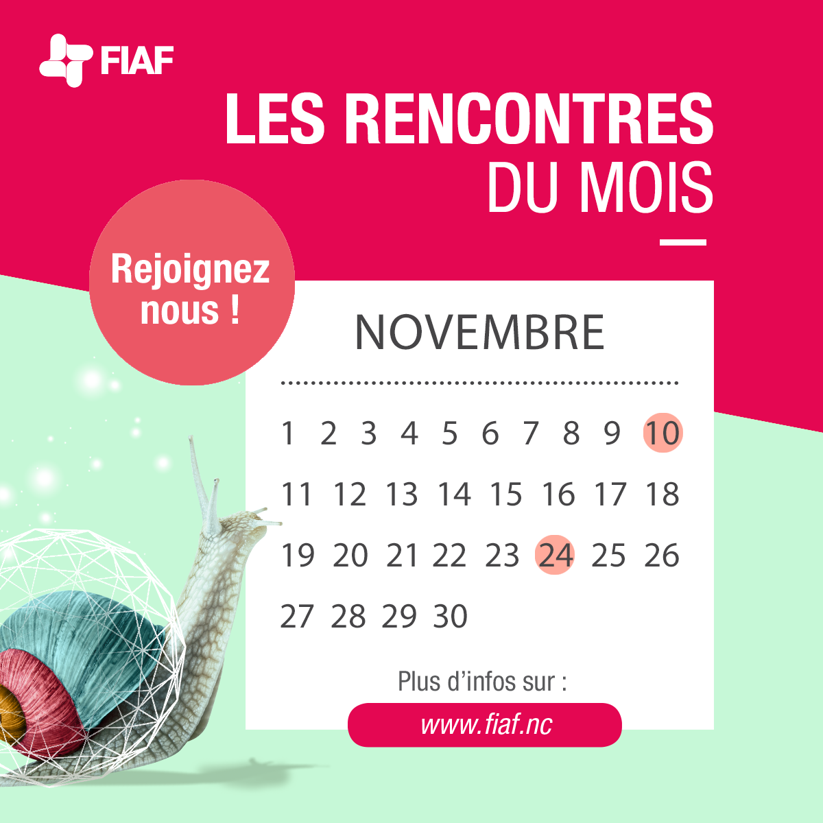 RDV du mois Novembre